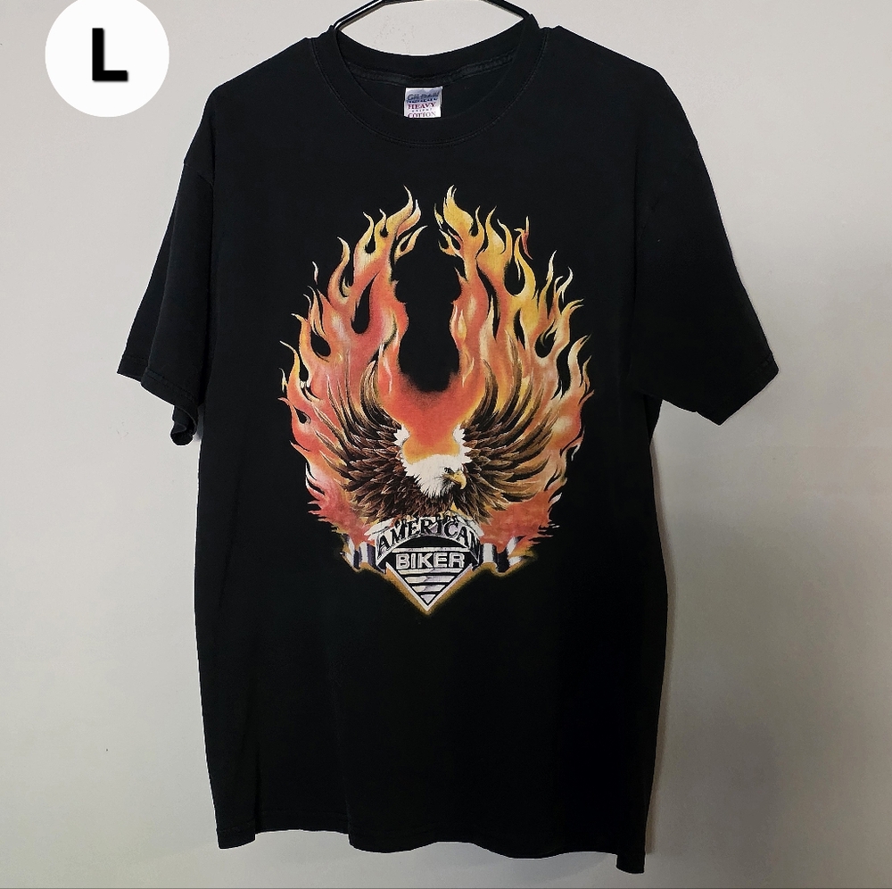 Gildan Vintage American Biker Tshirt